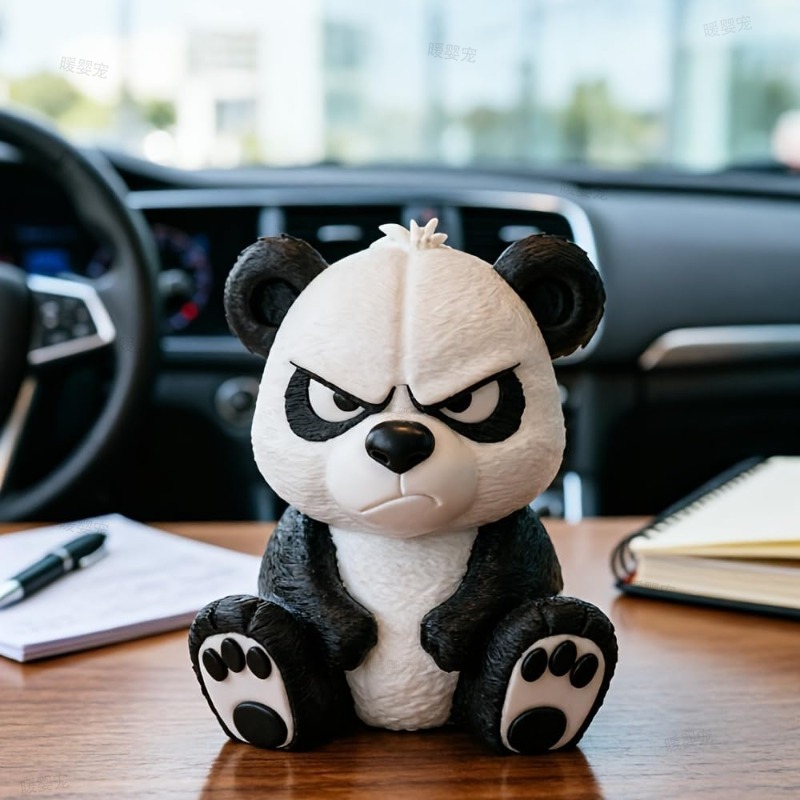 Estatueta 3D de Panda Irritáve - Car Accessories Oman avaliação e preço
