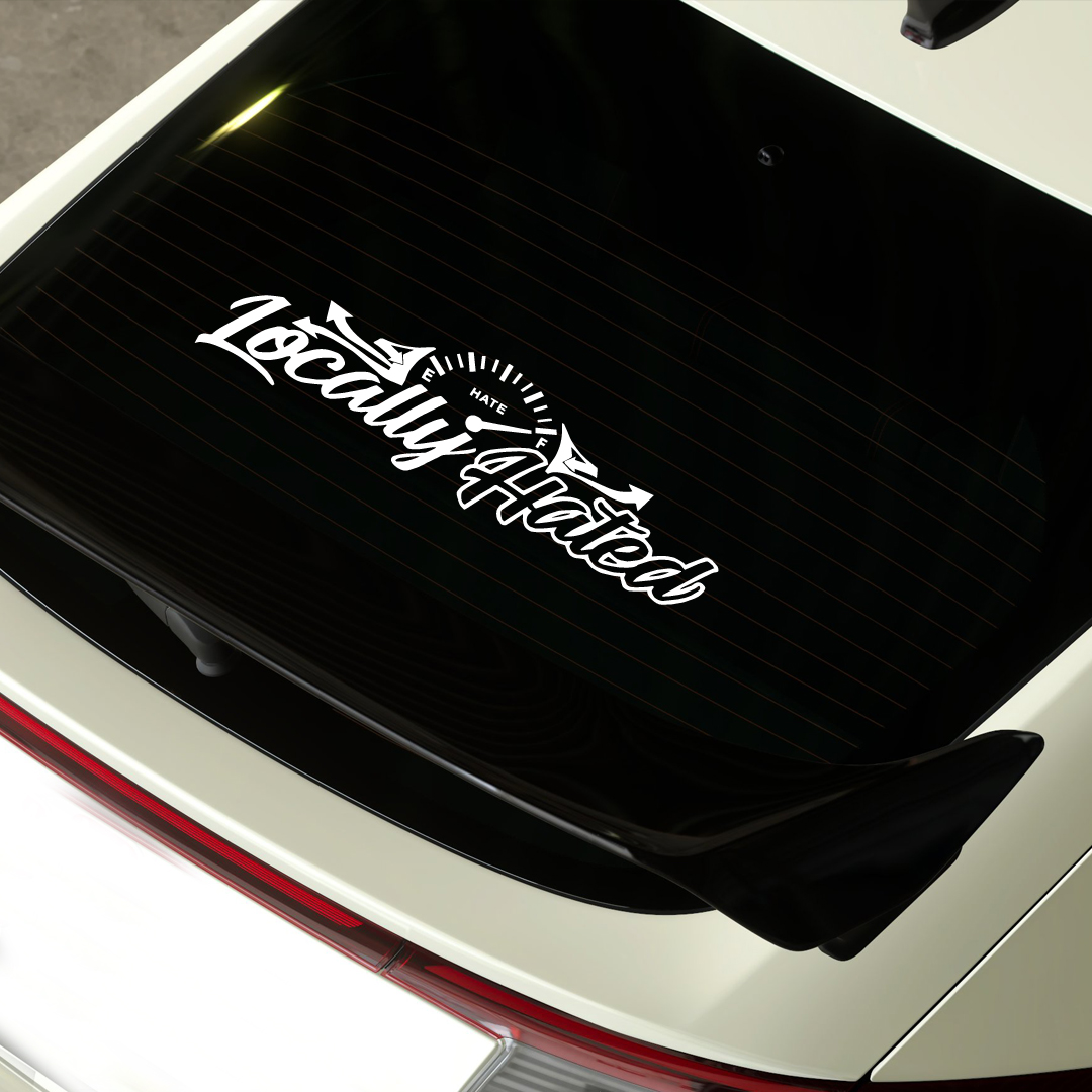 Jdm janela traseira do carro d - Car Accessories Banner avaliação e preço