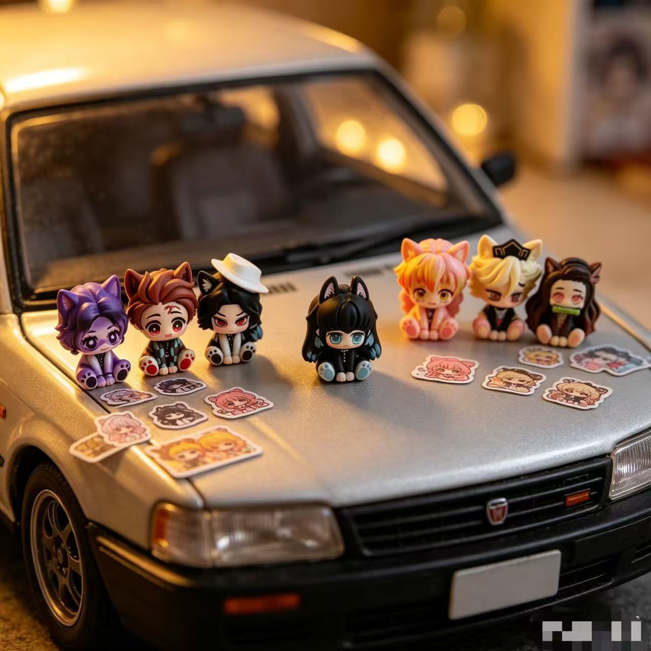 Figurinha Chibi Fofa de Demon  - Car Accessories Decoration avaliação e preço