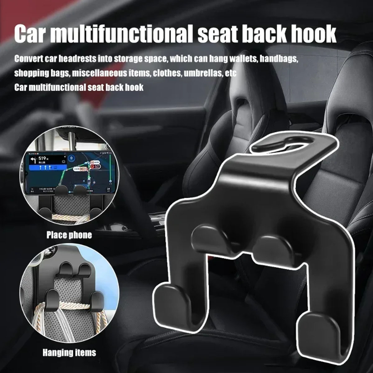 Gancho para Encosto de Cabeça  - Car Accessories Hanging avaliação e preço