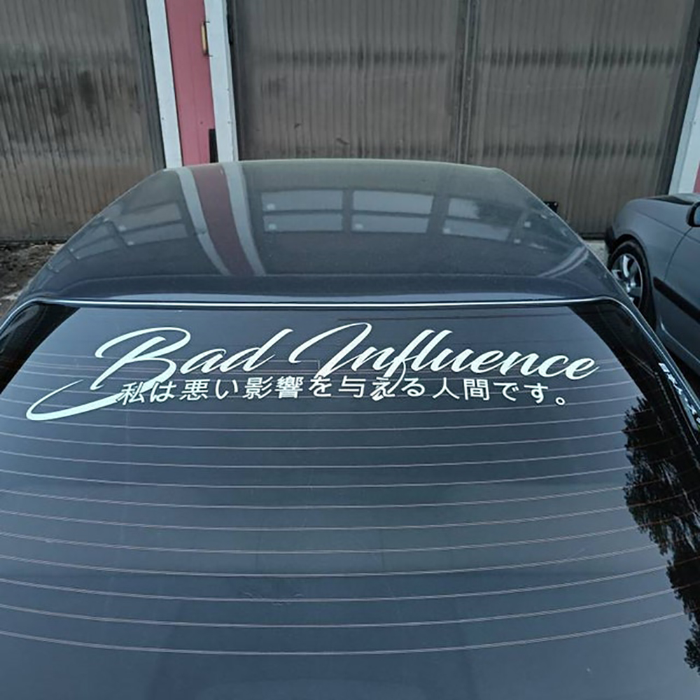 Mau influência em decalques ja - Car Accessories Banner avaliação e preço