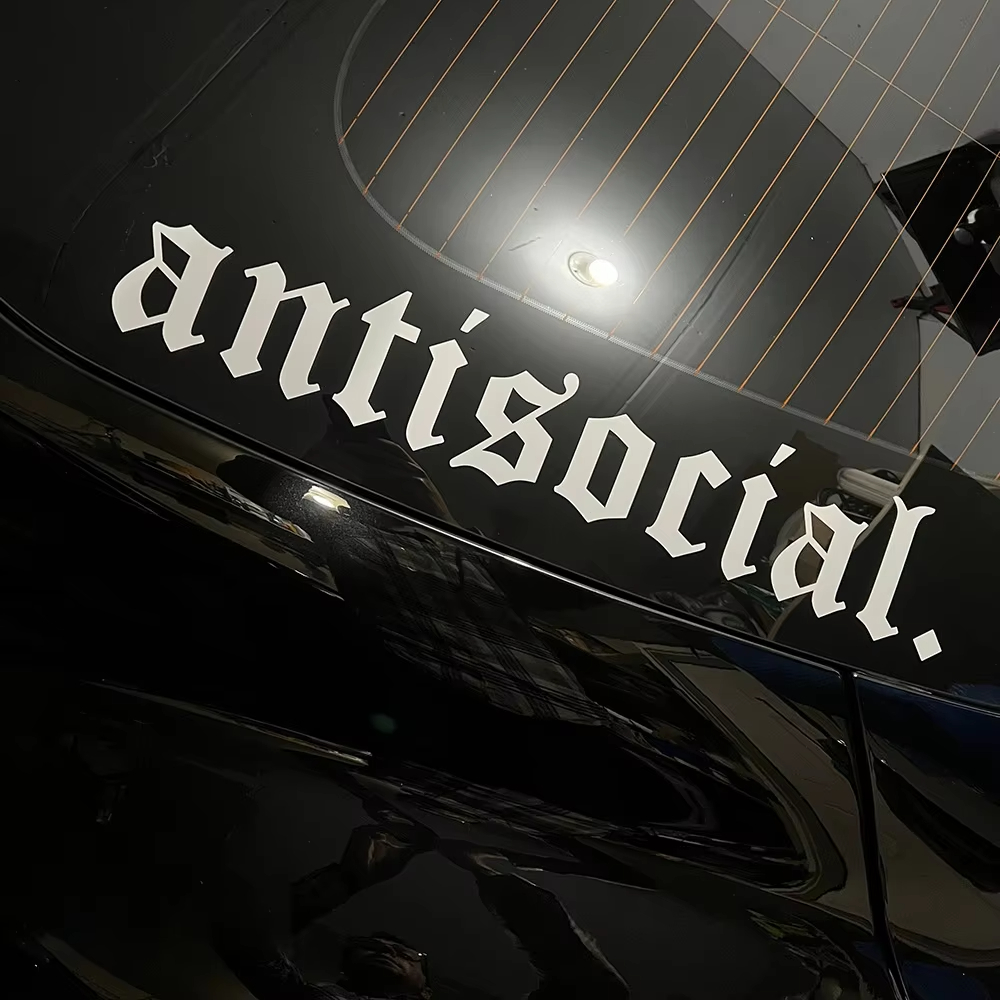 Adesivo Automotivo Antissocial - Car Accessories Banner avaliação e preço