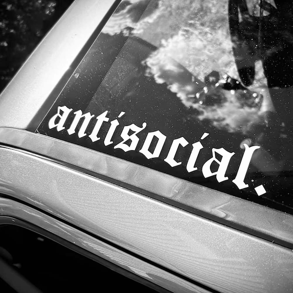Adesivo Automotivo Antissocial - Car Accessories Banner avaliação e preço